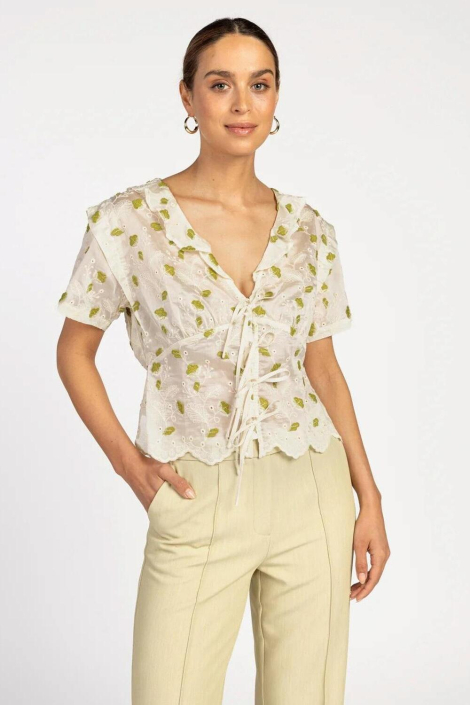 Aaiko ecru dames blouse
