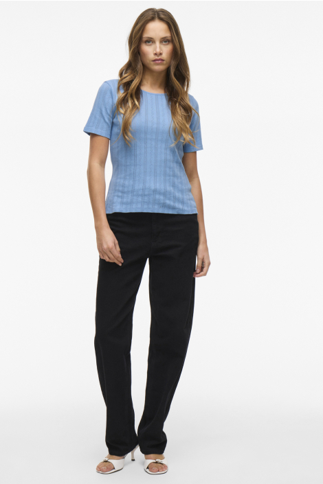 Vila blauwe dames t-shirt