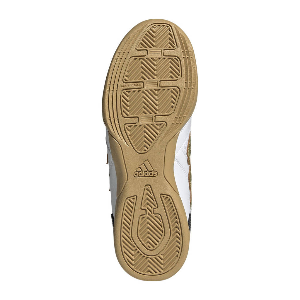 adidas Super Salajunior zaalvoetbalschoenen wit/goud metallic/zwart
