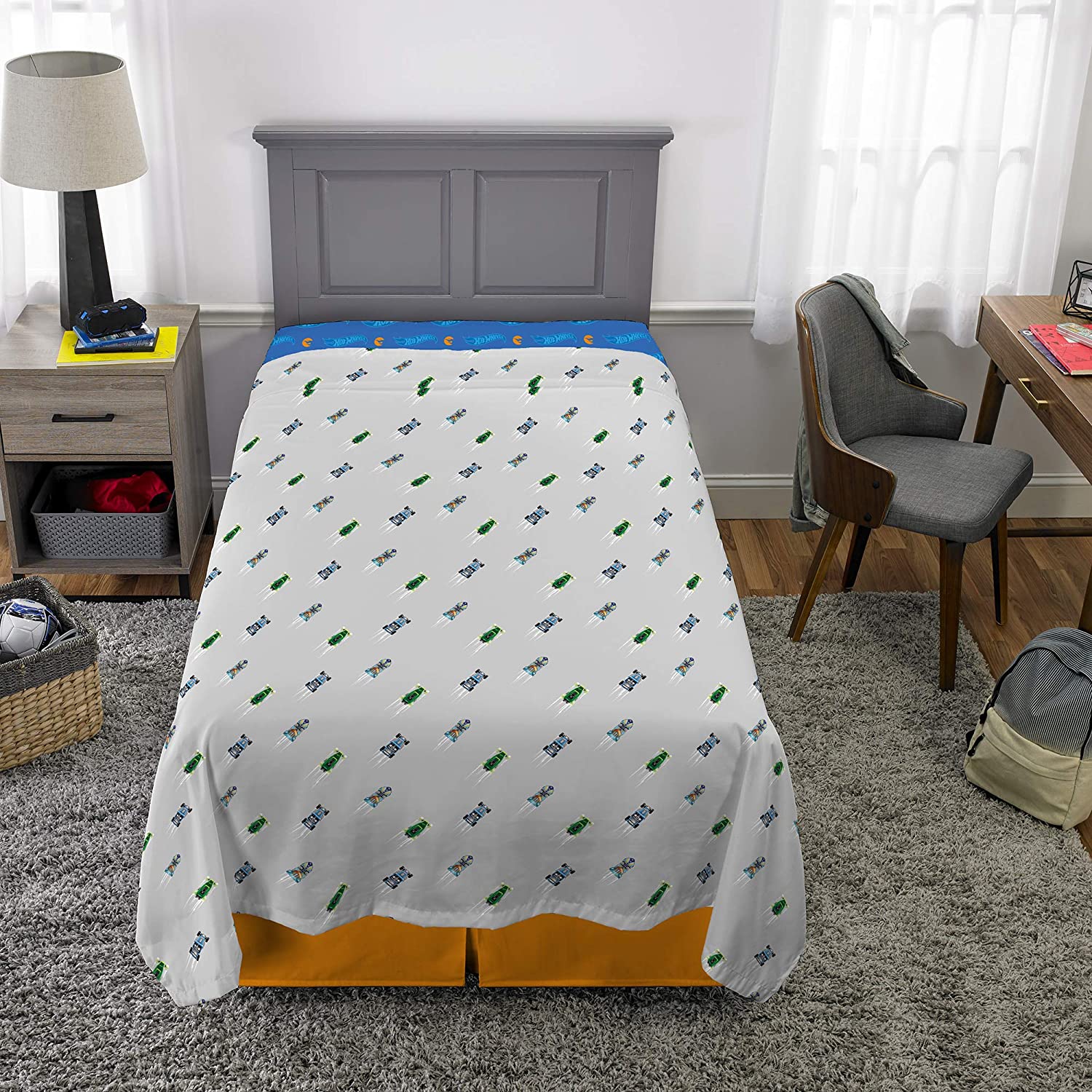 Twin Super Mario 3-Piece Bed Sheet Set.1 Flat Sheet 1 Fitted Sheet 1 Pillow Cases