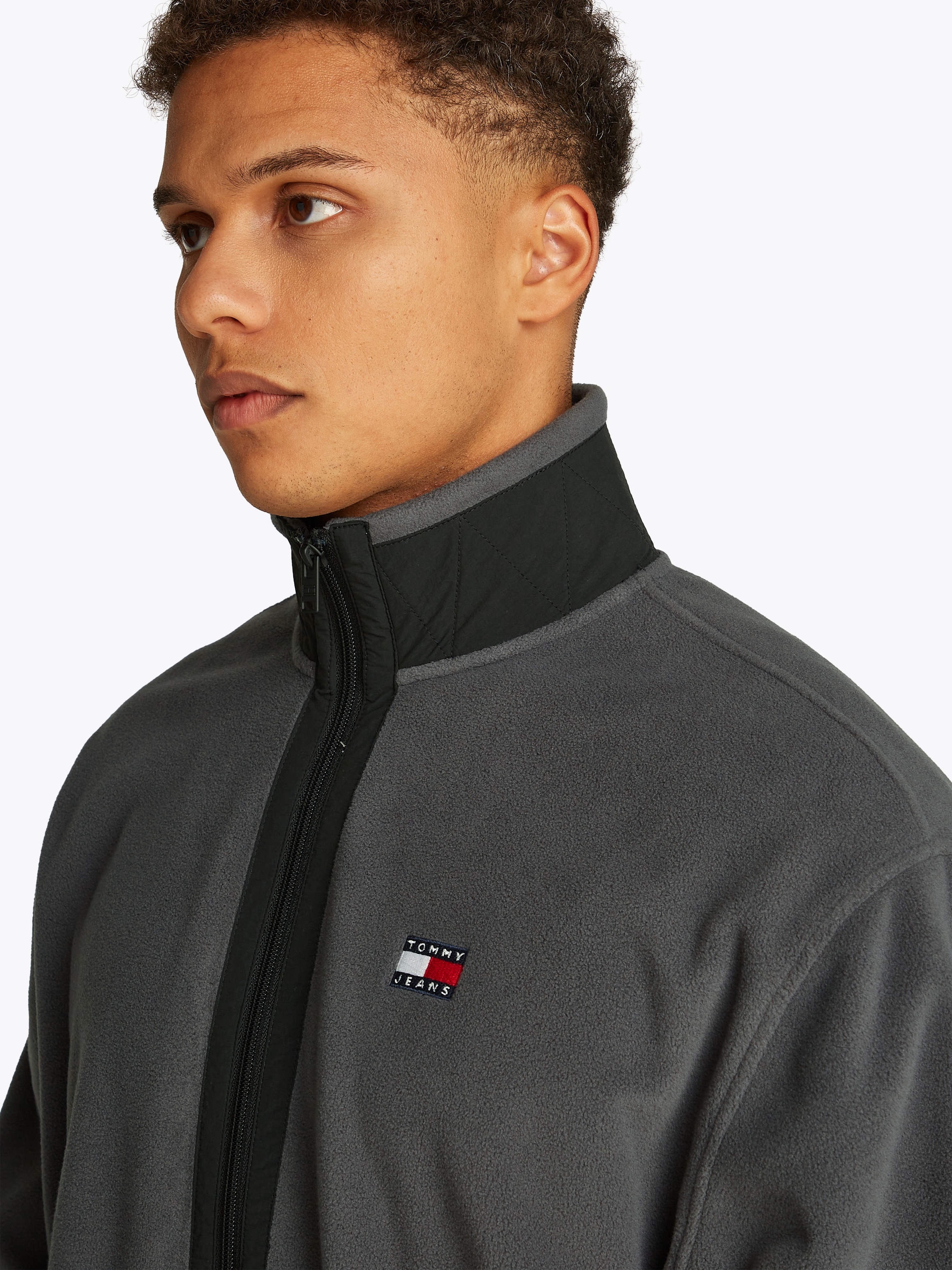Tommy Jeans Plus Fleecejacke »TJM RLX FZ POLAR FLEECE EXT« Grosse Grössen