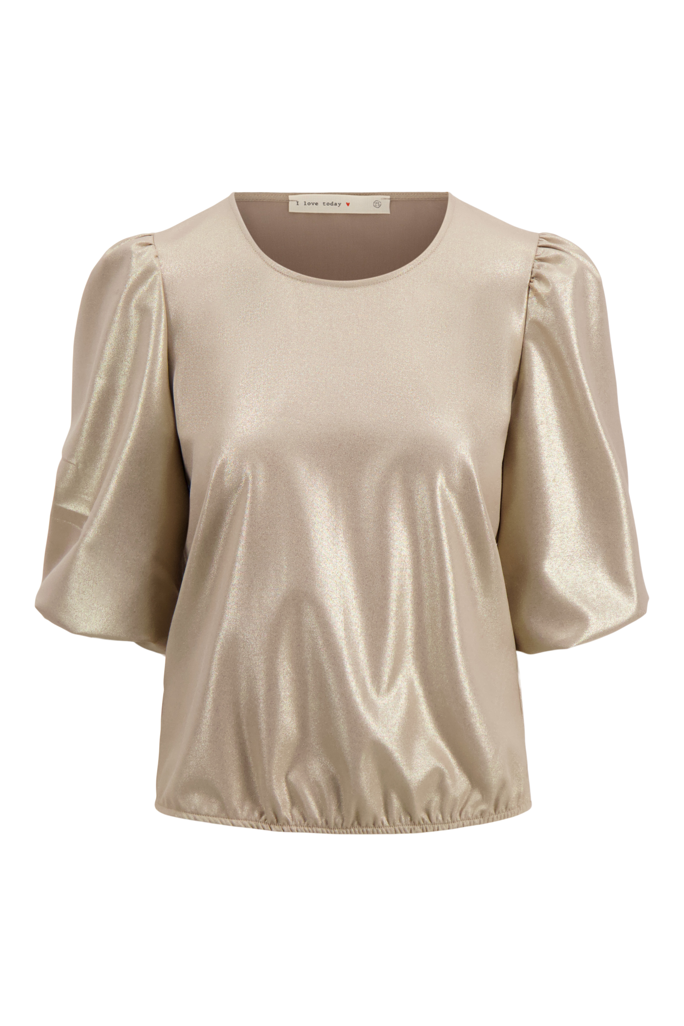 top met pofmouw lurex