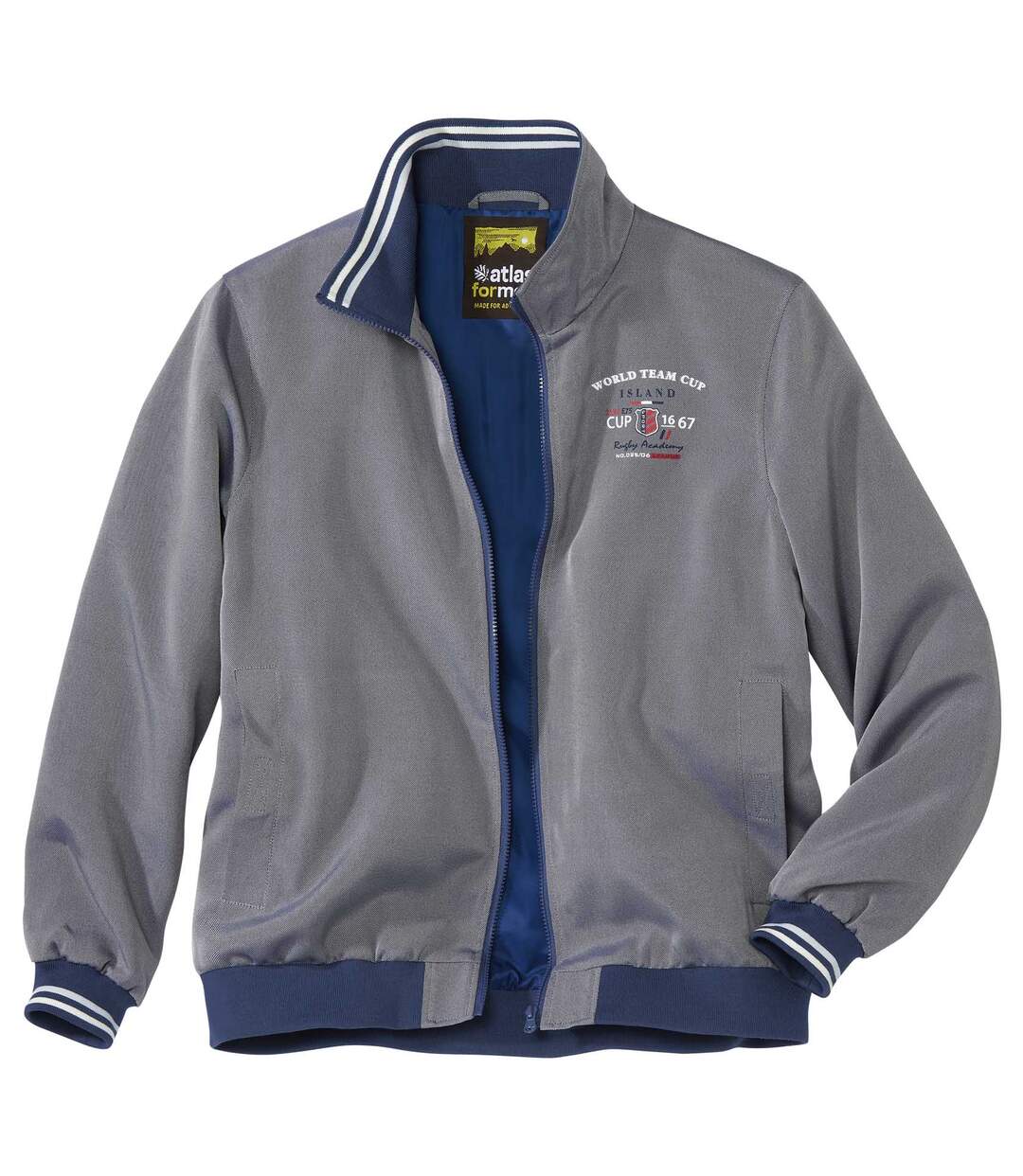 Blouson Microfibre Effet Chambray