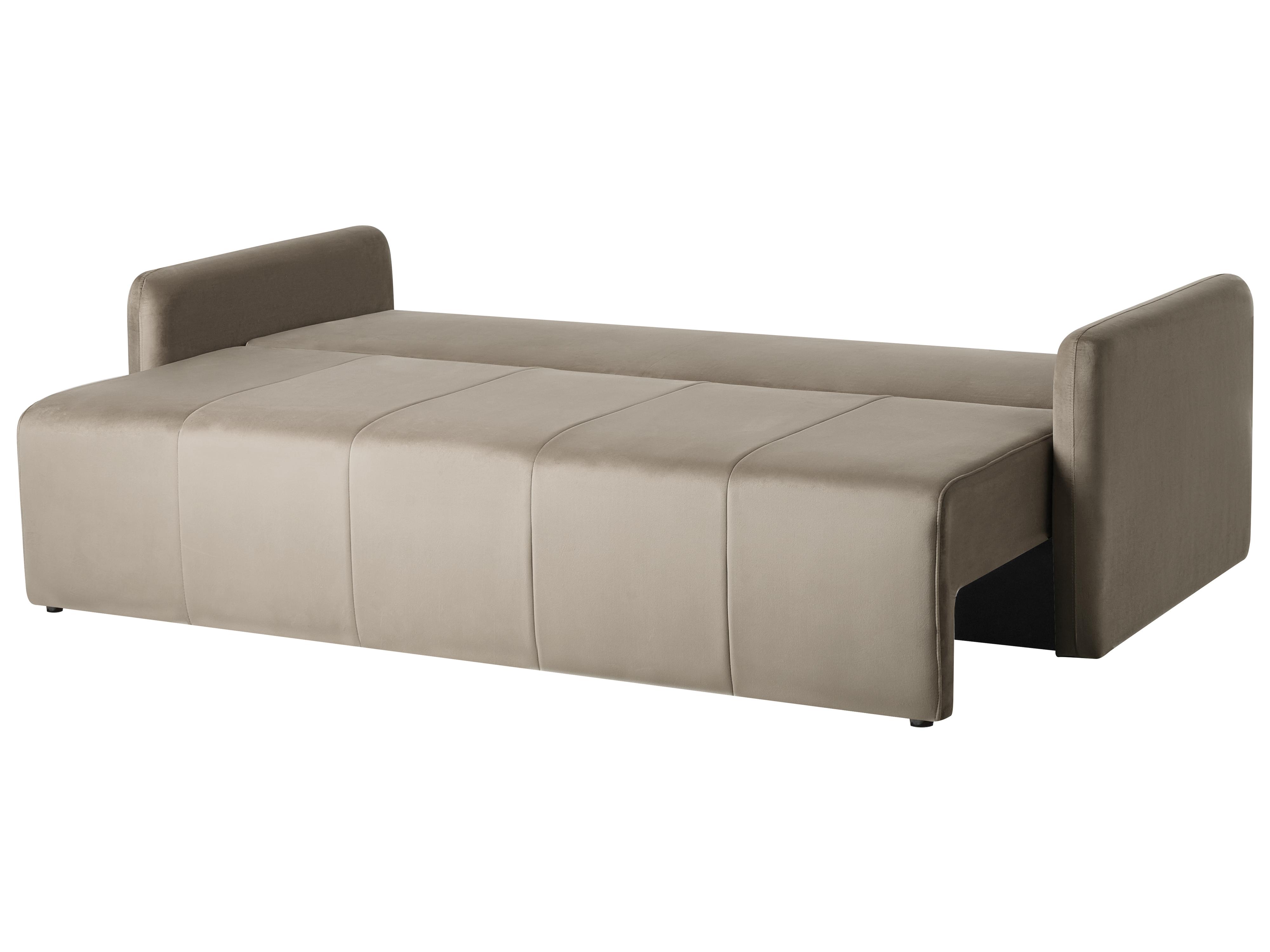 Slaapbank 3-zits EGGE Fluweel Taupe