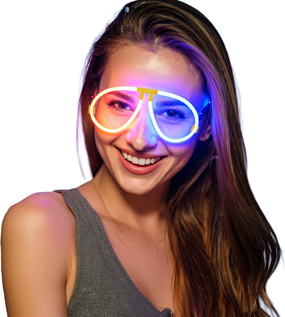 Gekleurde Bril Glow In The Dark