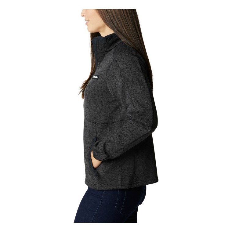 Columbia W Sweater Weather Full Zip Black Heather