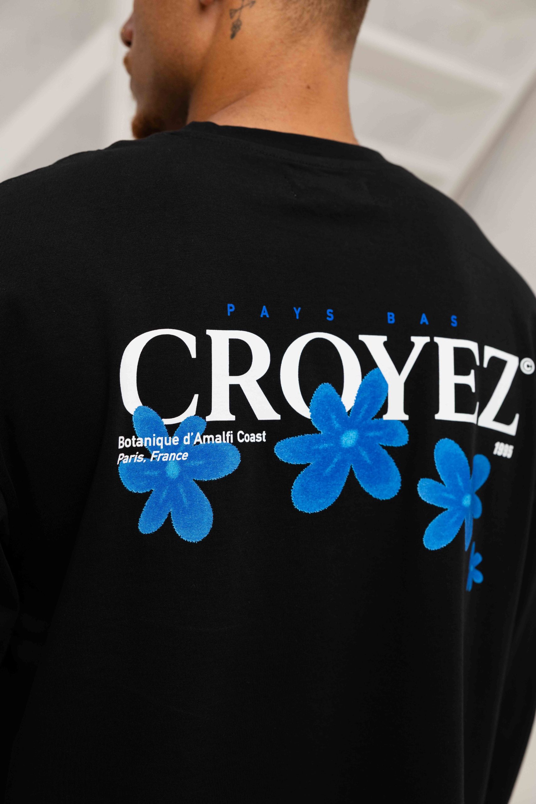 Croyez Botanique Longsleeve T-Shirt Heren Zwart