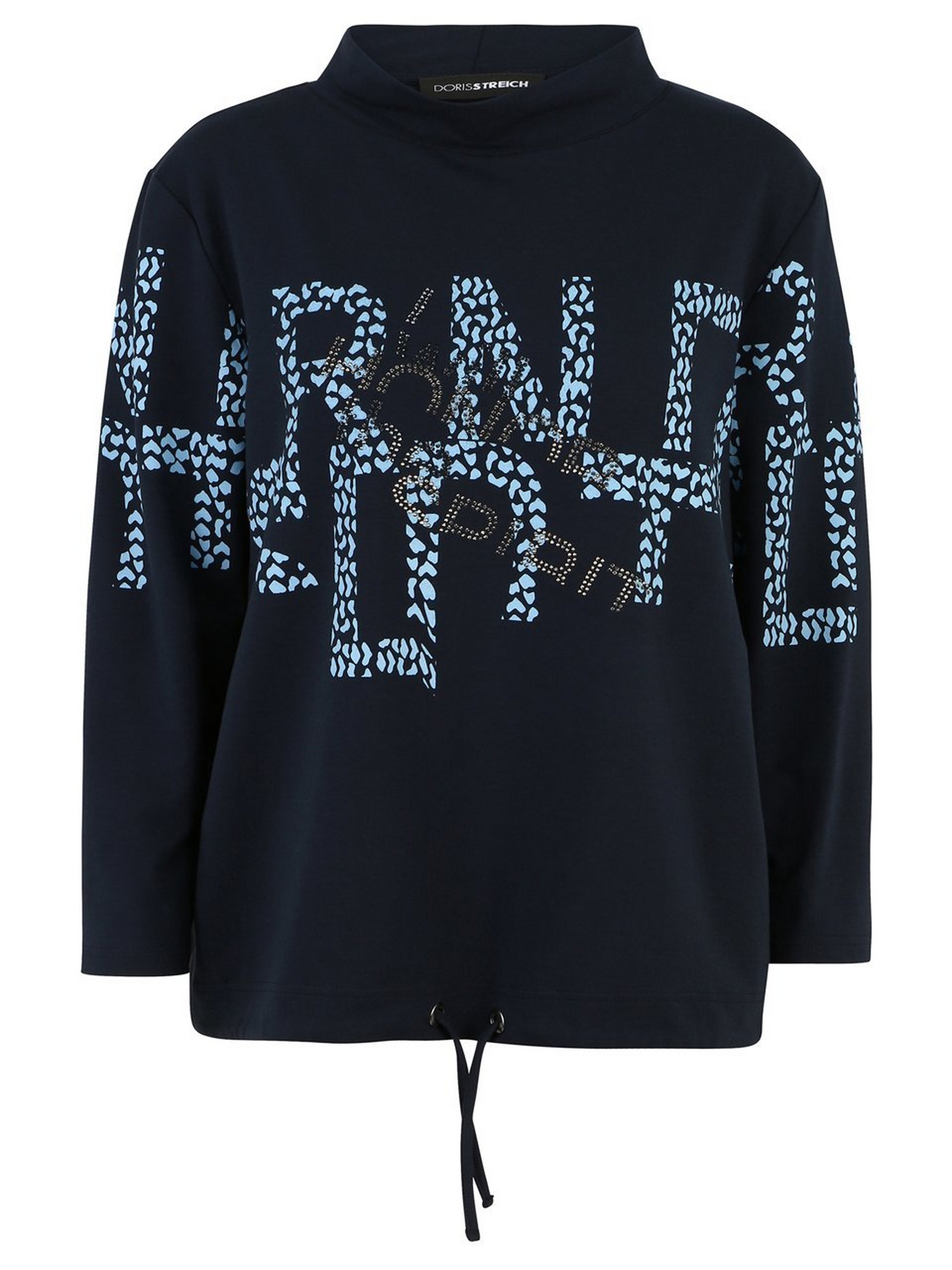 Sweatshirt mit Stehbundkragen