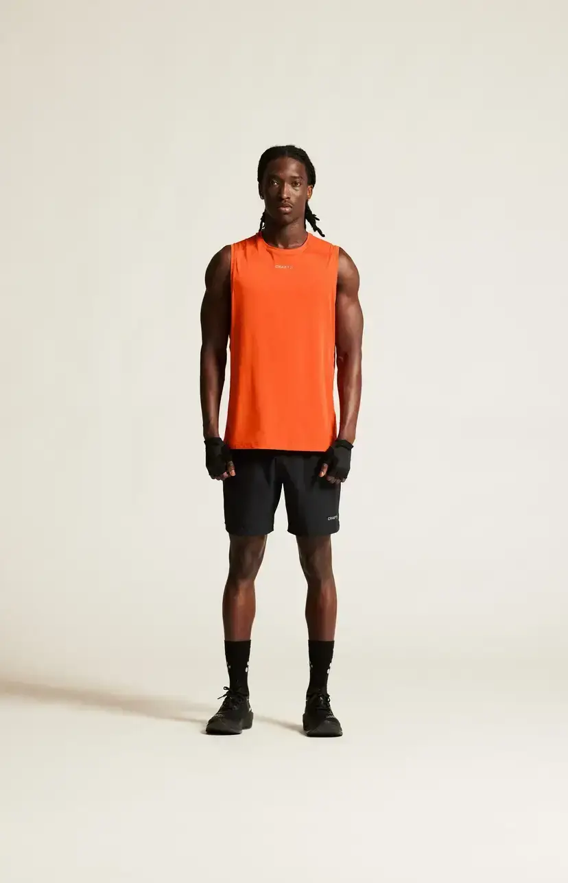 Craft ADV Essence 3 Hardloopshirt Zonder Mouwen Oranje Heren