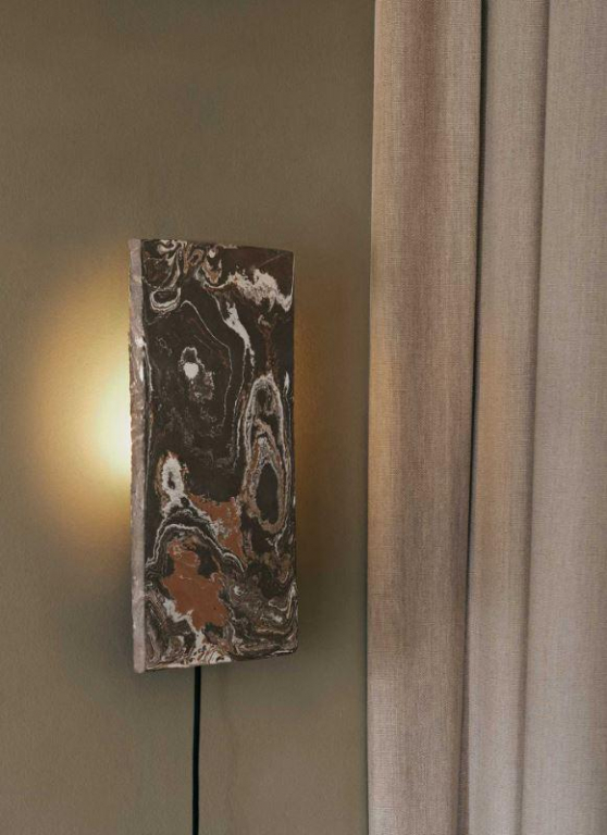 Ferm Living Argilla wandlamp marble mocha