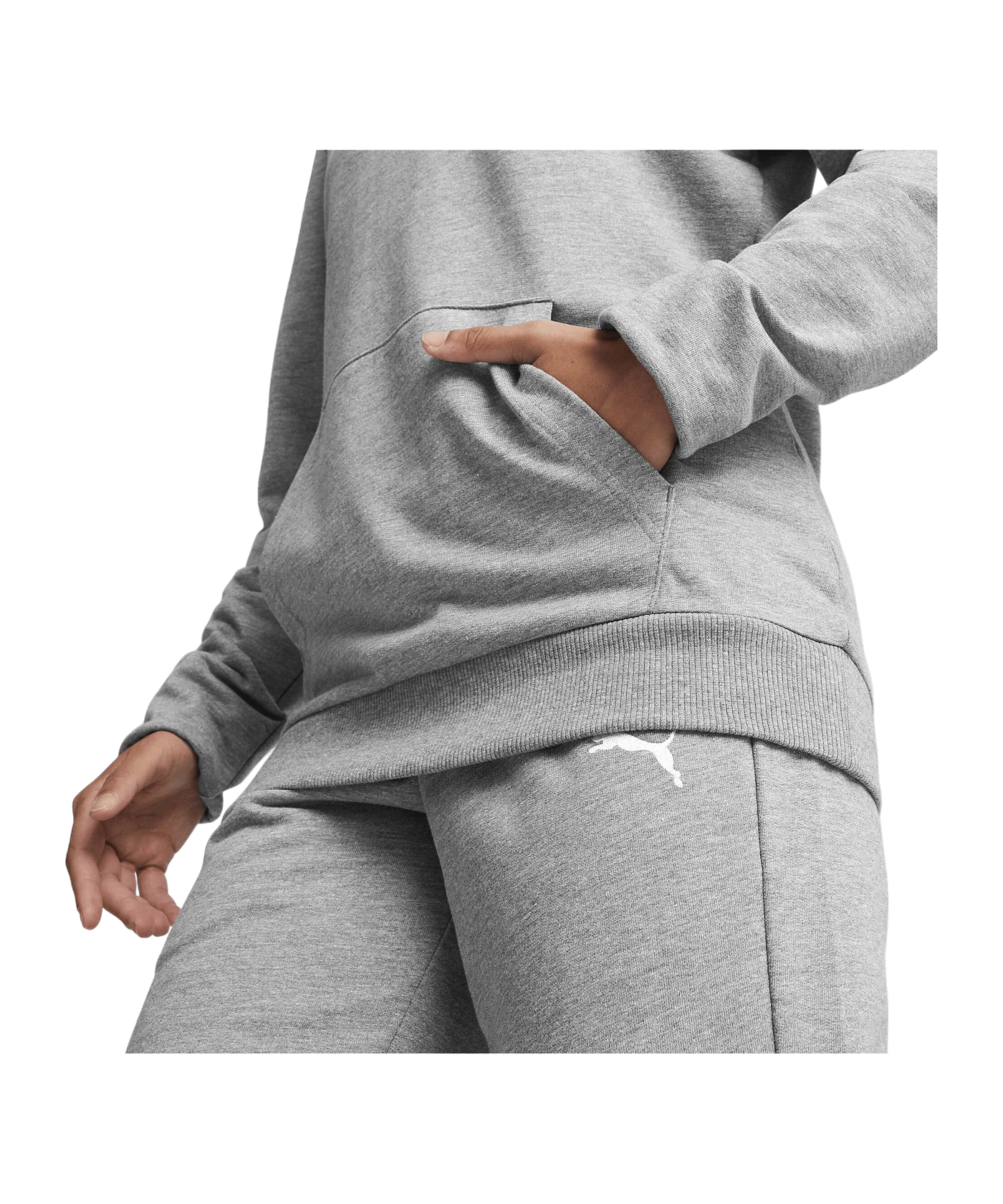 PUMA teamGOAL Casuals Hoody Damen Grau F33