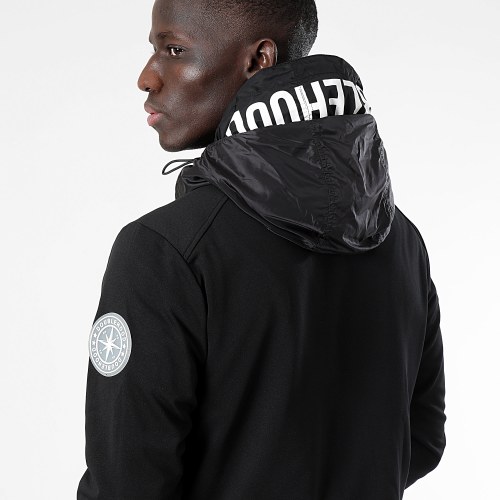 Sweat Capuche Zippé Capuche Lehman Noir