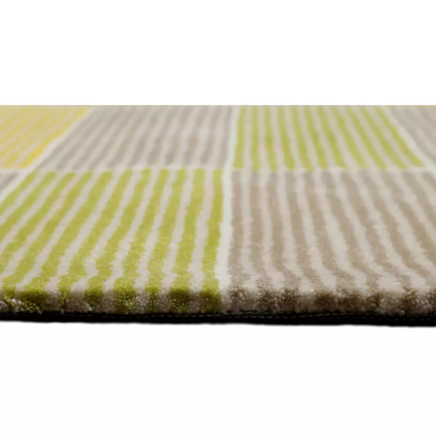 Esprit Kurzflorteppich Fida gelb grün beige