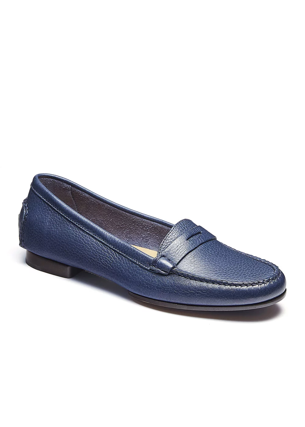 MOCASSIN W PENNY MOC CUIR NAVY