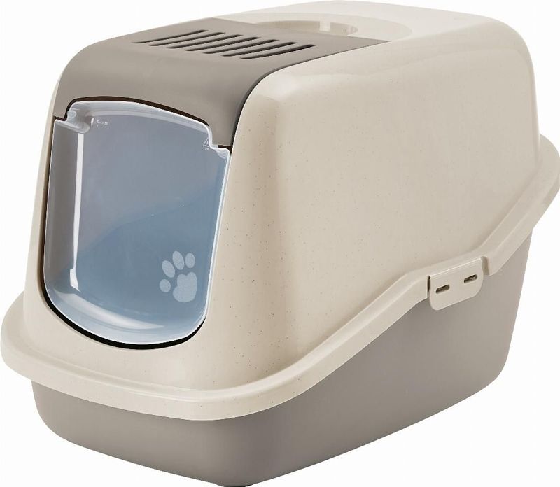 Savic Kattentoilet Nestor Happy Planet 56X39X38.5 cm - Kattenbak - Mokka&Graniet&Grijs