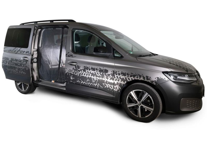 Van Quito Schiebetürenmoskitonetz, Magnet RV VW Caddy V Max Schiebetürenmoskitonetz Magnetreissverschluss, VW Caddy V Maxi / Ford Connect (lang), Maschenweite Fine-mesh, Beifahrerseite (rechts)