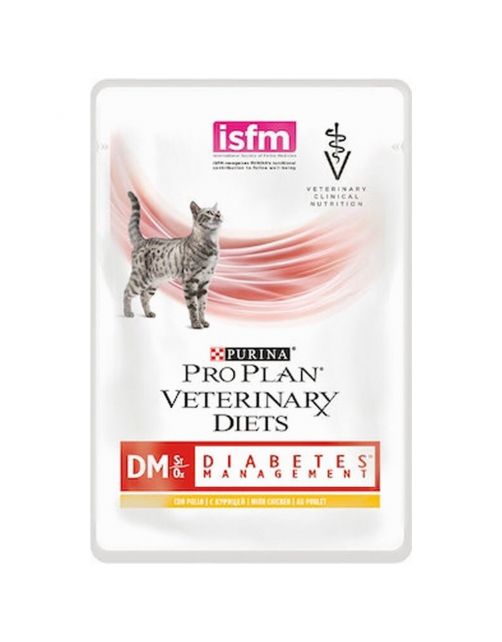 Pro Plan Veterinary Diets Feline Dm Diabetes - Kattenvoer - Kip 10x85 g