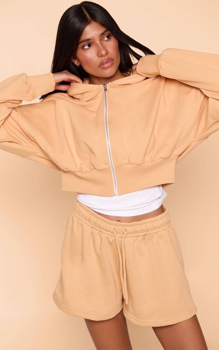 Pêche Veste Courte Zippée À Manches Ballon