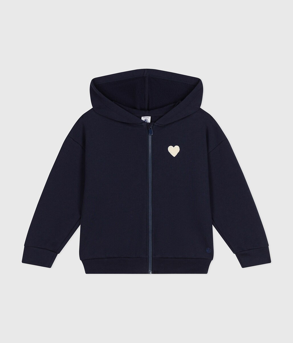 PETIT BATEAU<br>Moletom com zíper em fleece leve