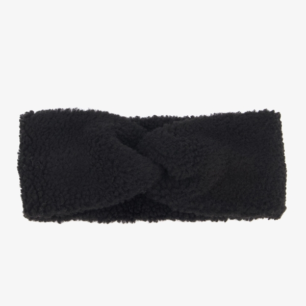Dames teddy hoofdband zwart