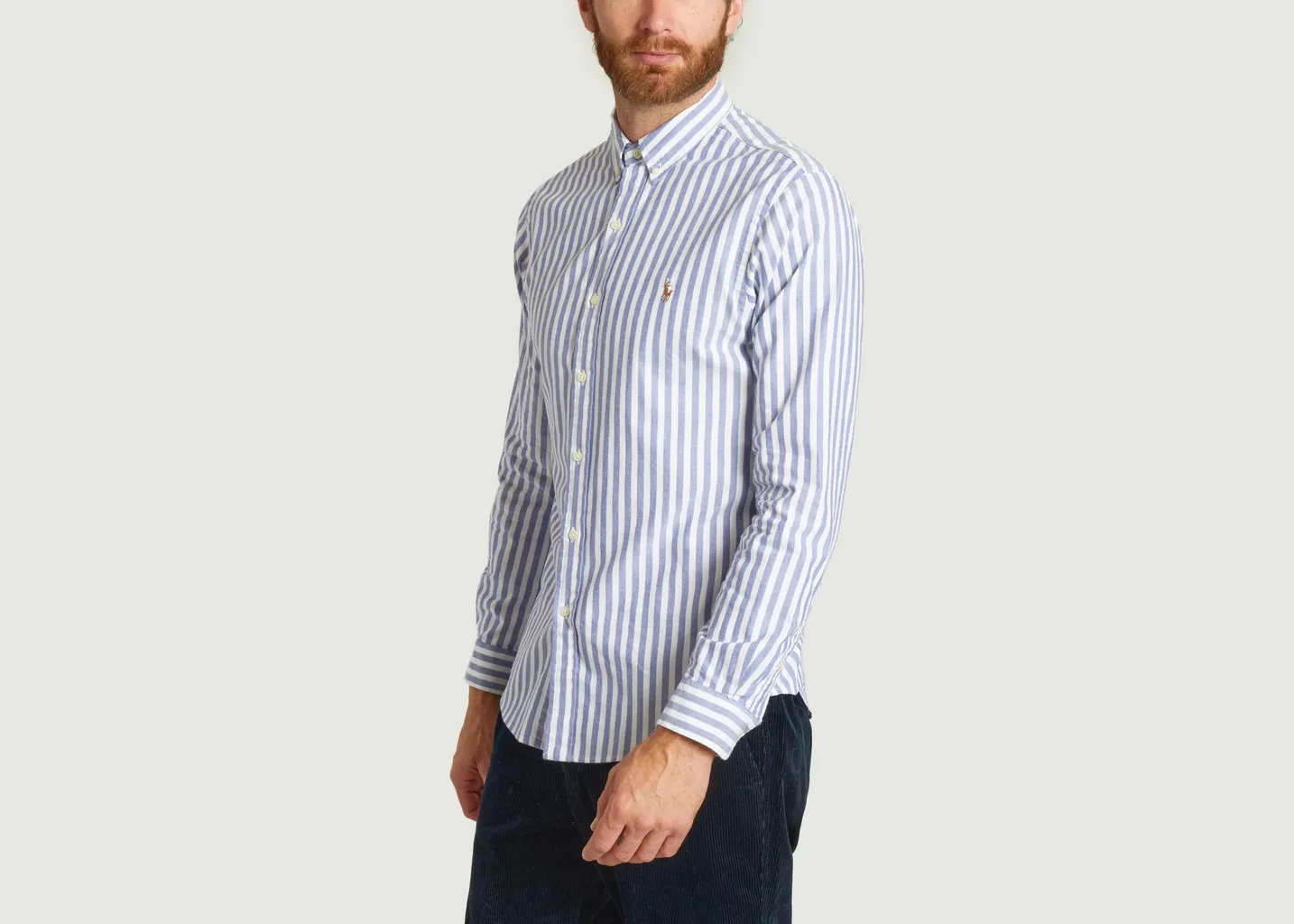 Chemise Oxford ajustée stretch à rayures Polo Ralph Lauren