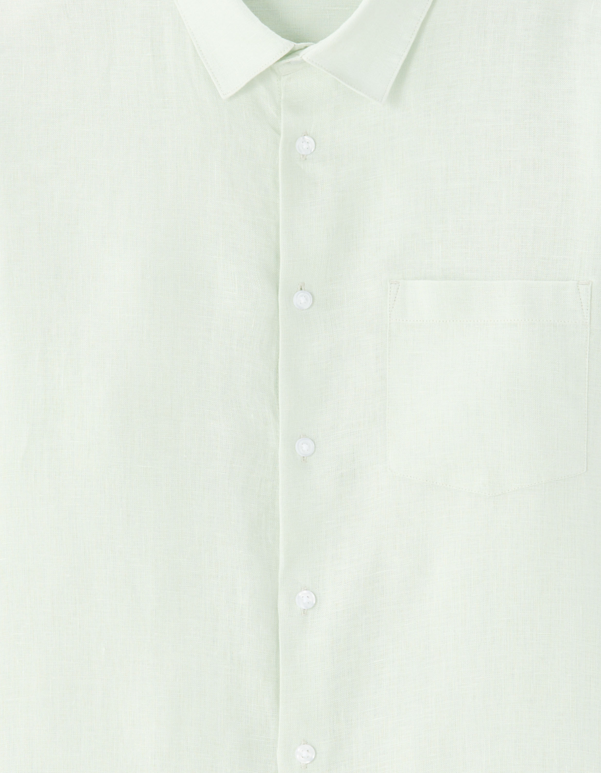 Chemise regular 100% lin - vert clair