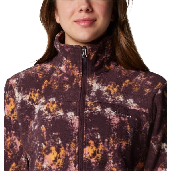 Veste polaire randonnée COLUMBIA W FAST TREK PRINTED JACKET MOONVISTA TIMBE