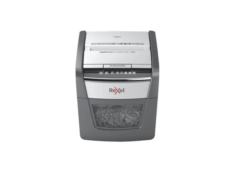 Makulator Rexel Optimum AutoFeed  45X krydsmakulering 4x28 mm (P-4)