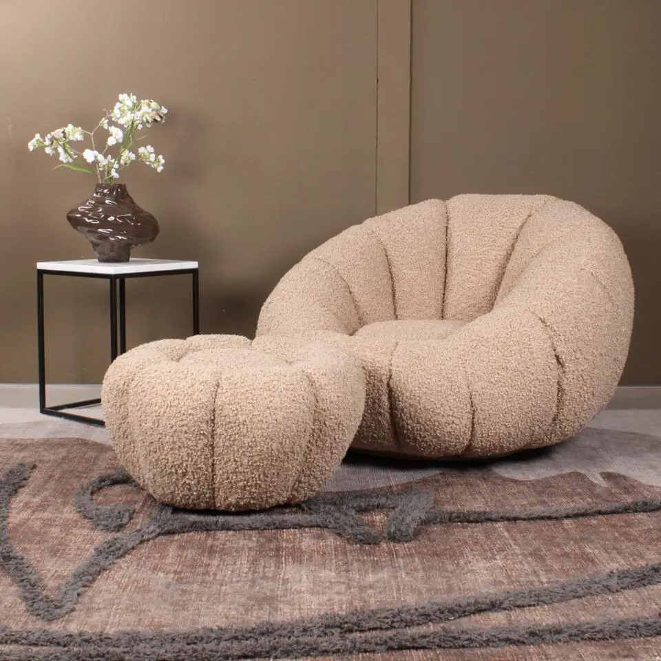 DS4U - Olivia fauteuil set teddy - beige