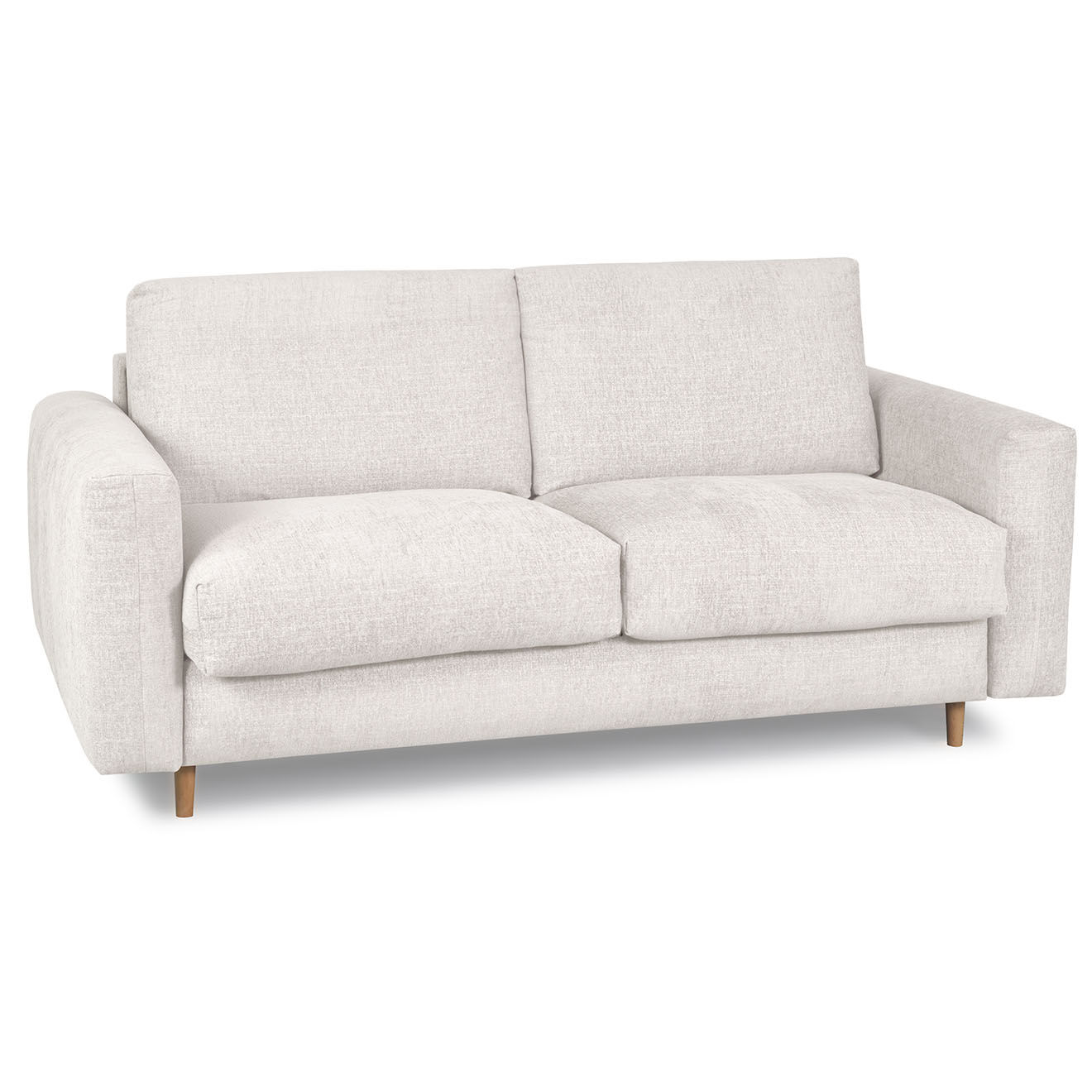 Bobochic Canapé droit cocoone convertible express  beige - 200x105x98 cm