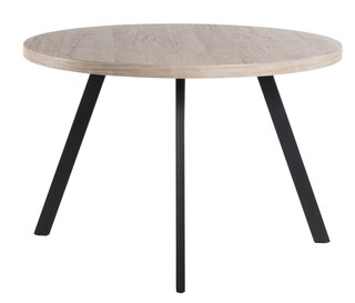 Tisch Ada Braun/Schwarz 120x76x120 cm