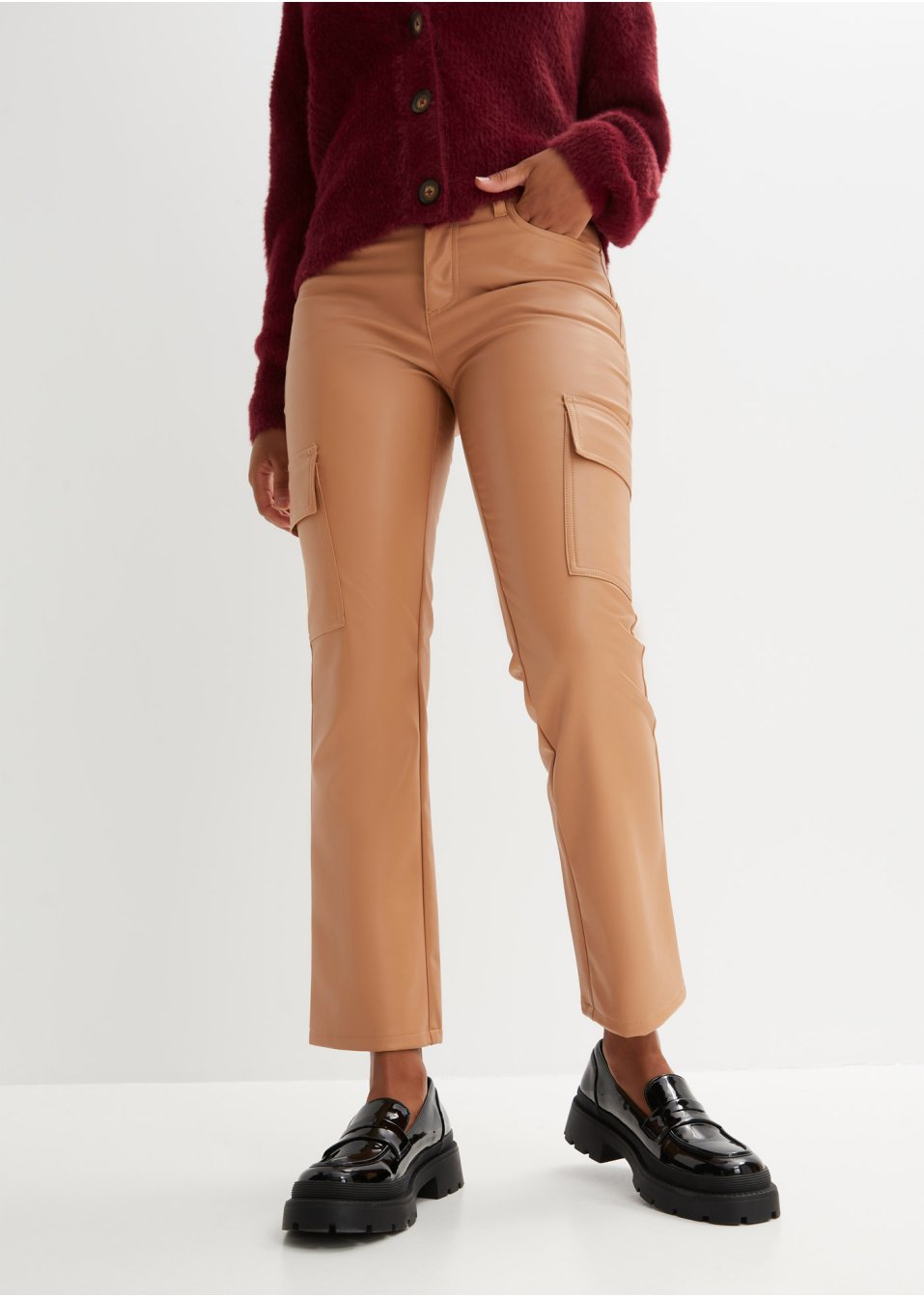 Pantalon cargo, longueur cheville