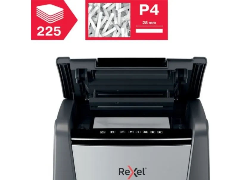 Makulator Rexel Optimum AutoFeed  225X krydsmakulering 4x25 mm (P-4)