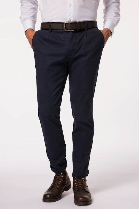 Chino FLEXNAMIC®, elastischer Bund, Bundfalte, Modern Straight Fit