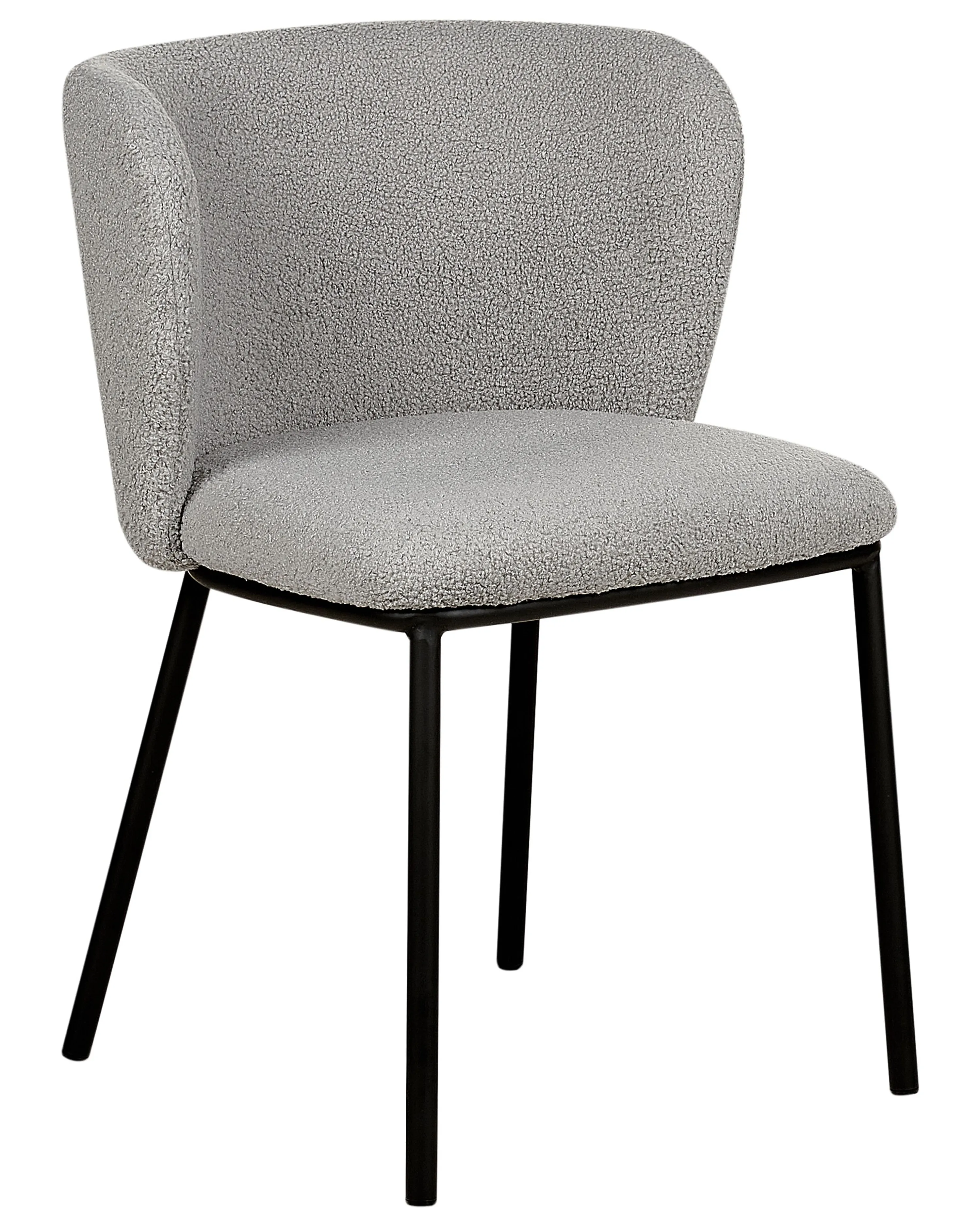 Set van 2 eetkamerstoelen MINA Bouclé Grijs