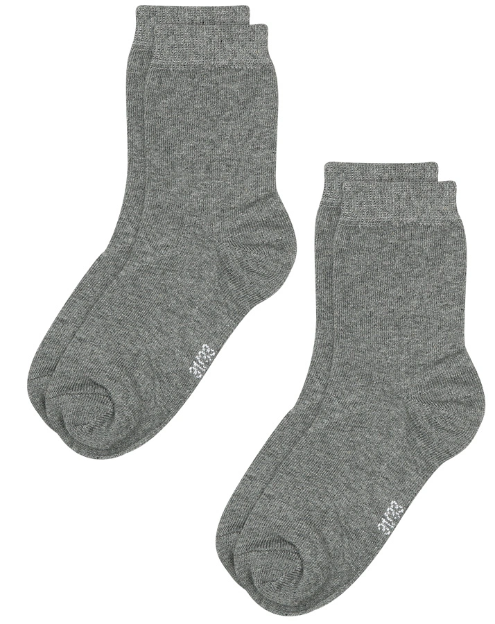 Socken BASIC 2er-Pack in dunkelgrau melange