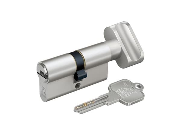 BASI V55 - K30/35 mm KA, Europrofilsylinder, Nickel, 5 stykker, 1 stykker, 388 g, 1,7 cm