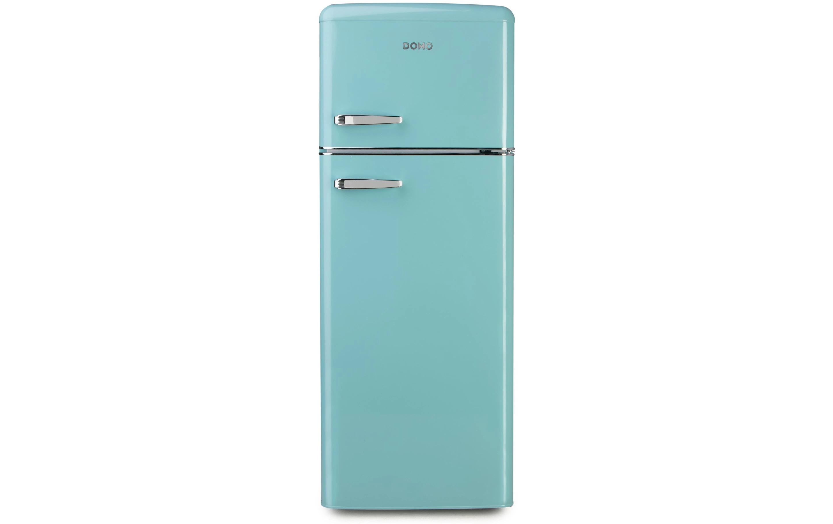 Kühlschrank DO91705R Türkis, Rechts<br>Freistehender Kühlschrank im Retro-Design