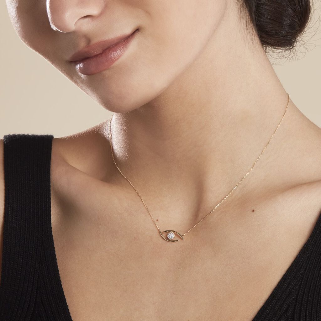 Collier Irlana Or Jaune Diamant
