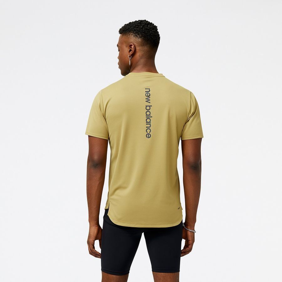New Balance T-shirt Running AT N-Vent - Vert