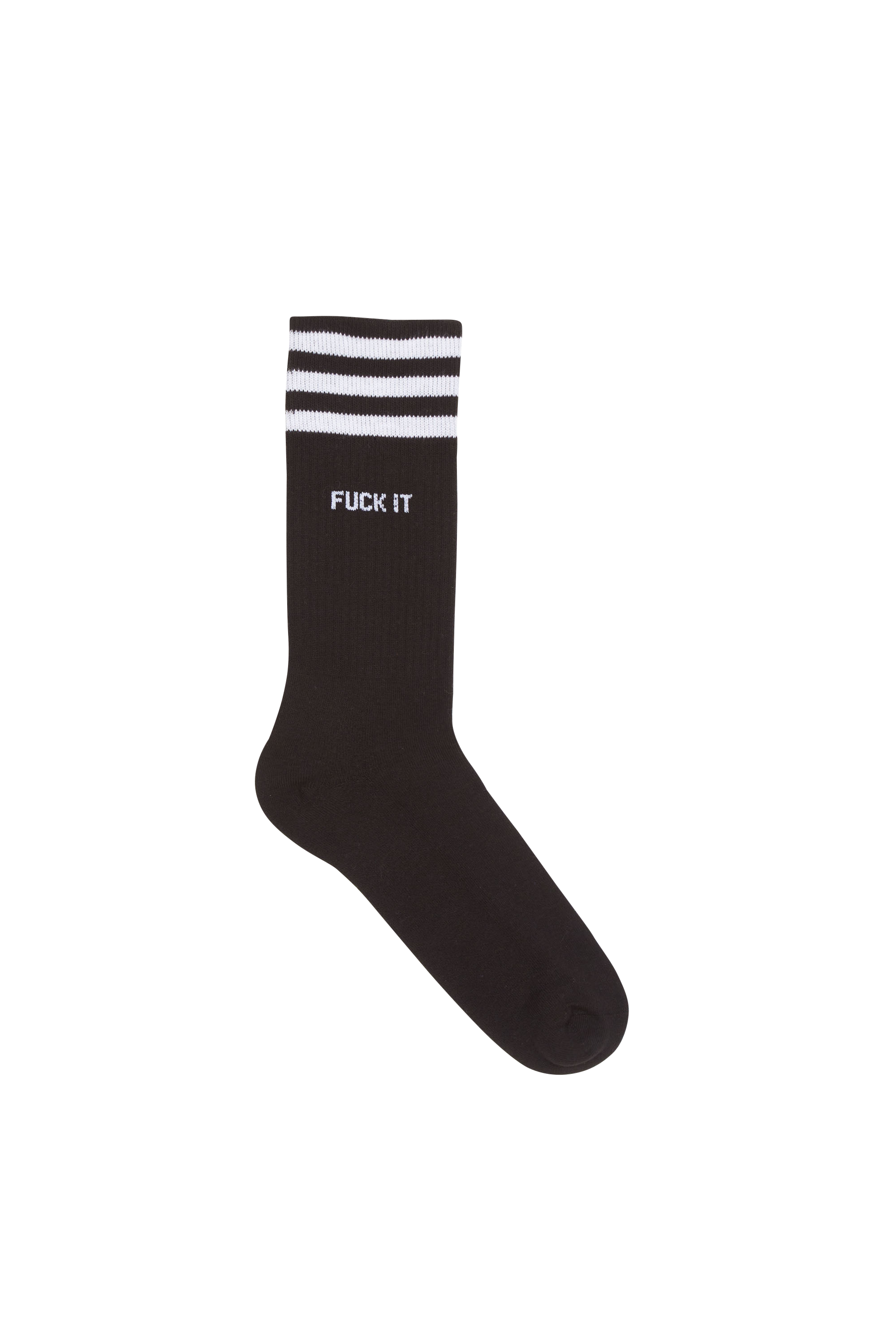 MOTHER SOCKER Chaussettes FUCK IT WHITE BLACK SO Noir