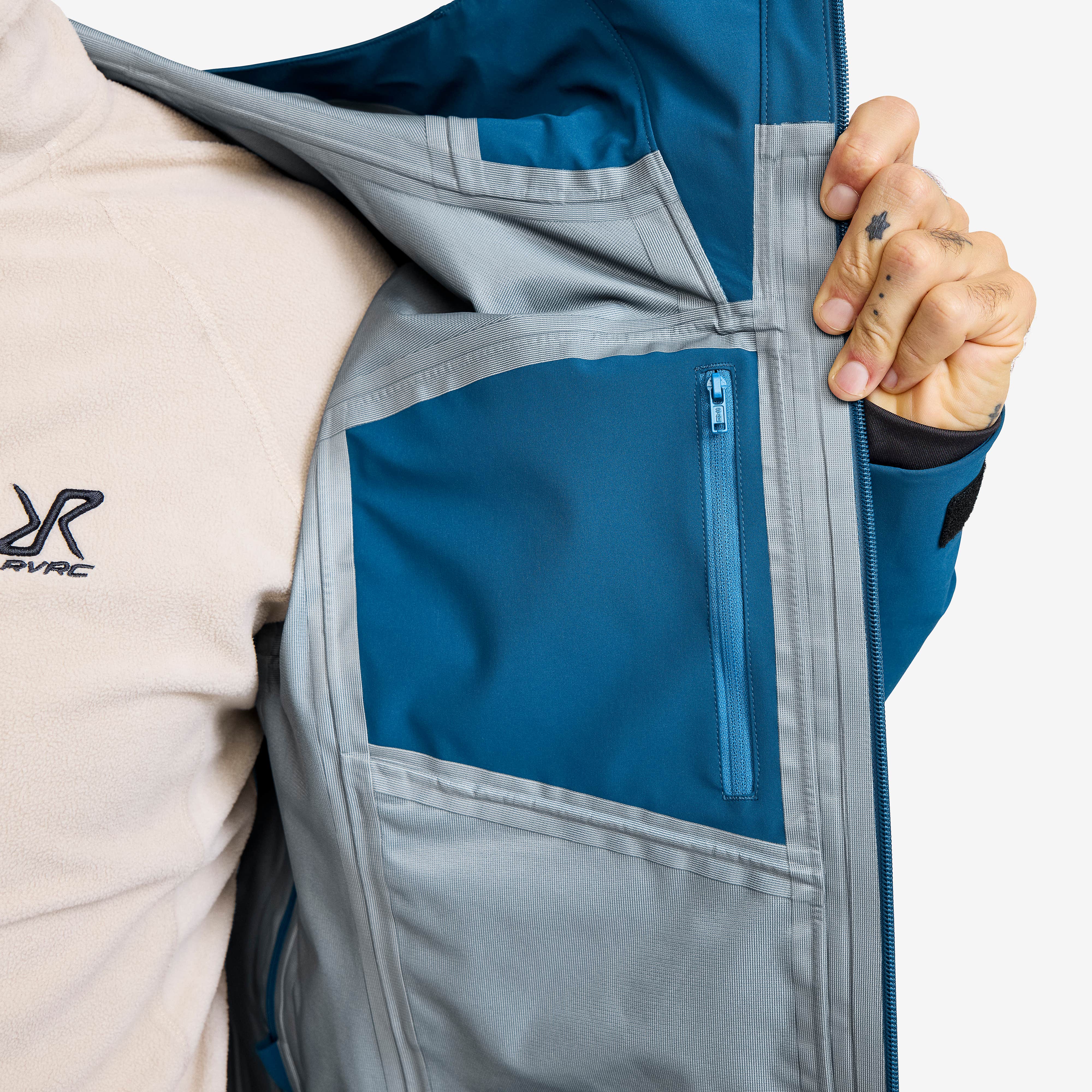 Cyclone 3L Shell Jacket Herre Blue Opal/Imperial Blue