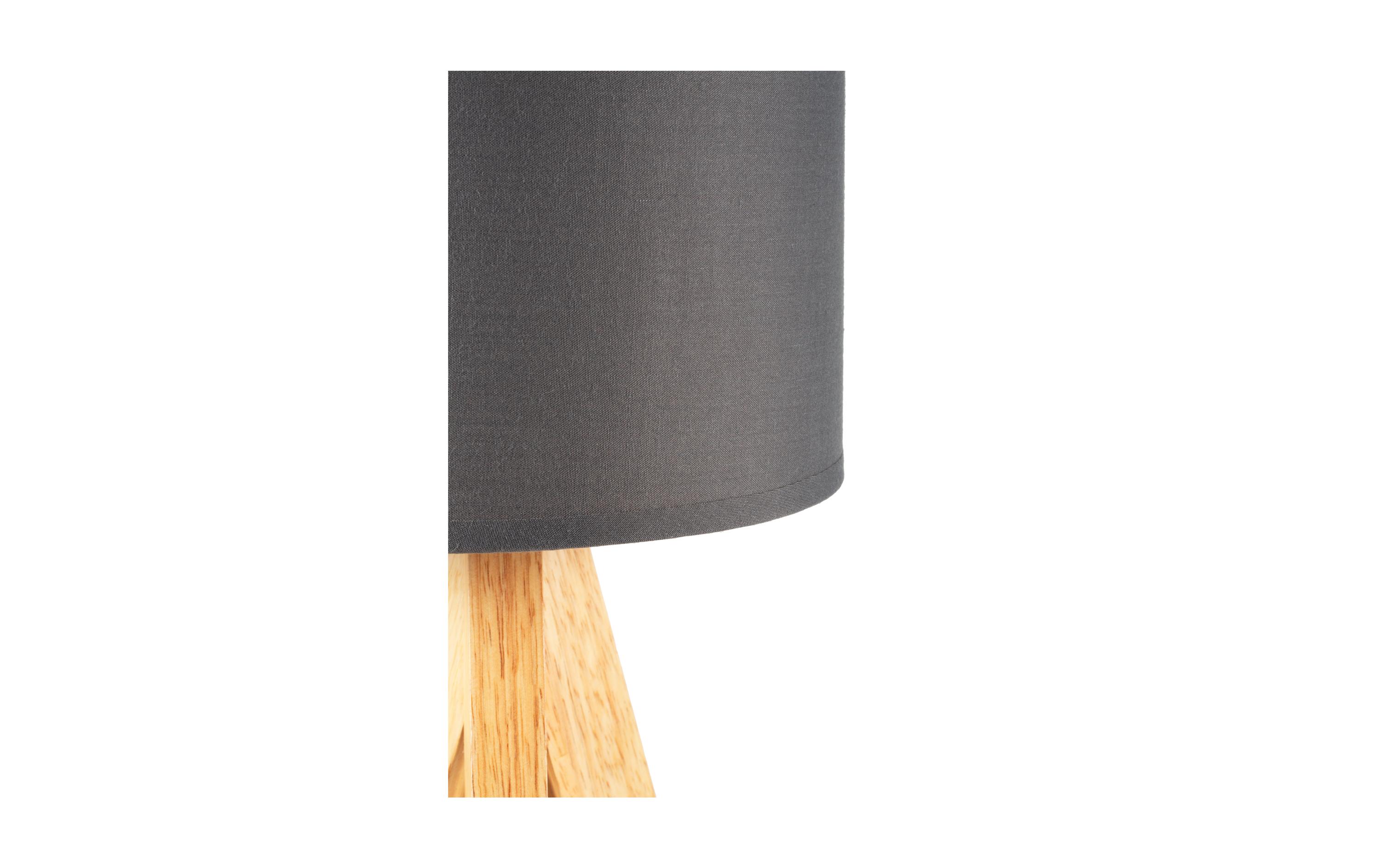 Tischleuchte Woody Love 1x E14 Grau/HolzTischleuchte, Grau/Holz