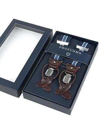 Profuomo Luxe Bretel Navy-Lichtblauw PP1L00002B-P kopen