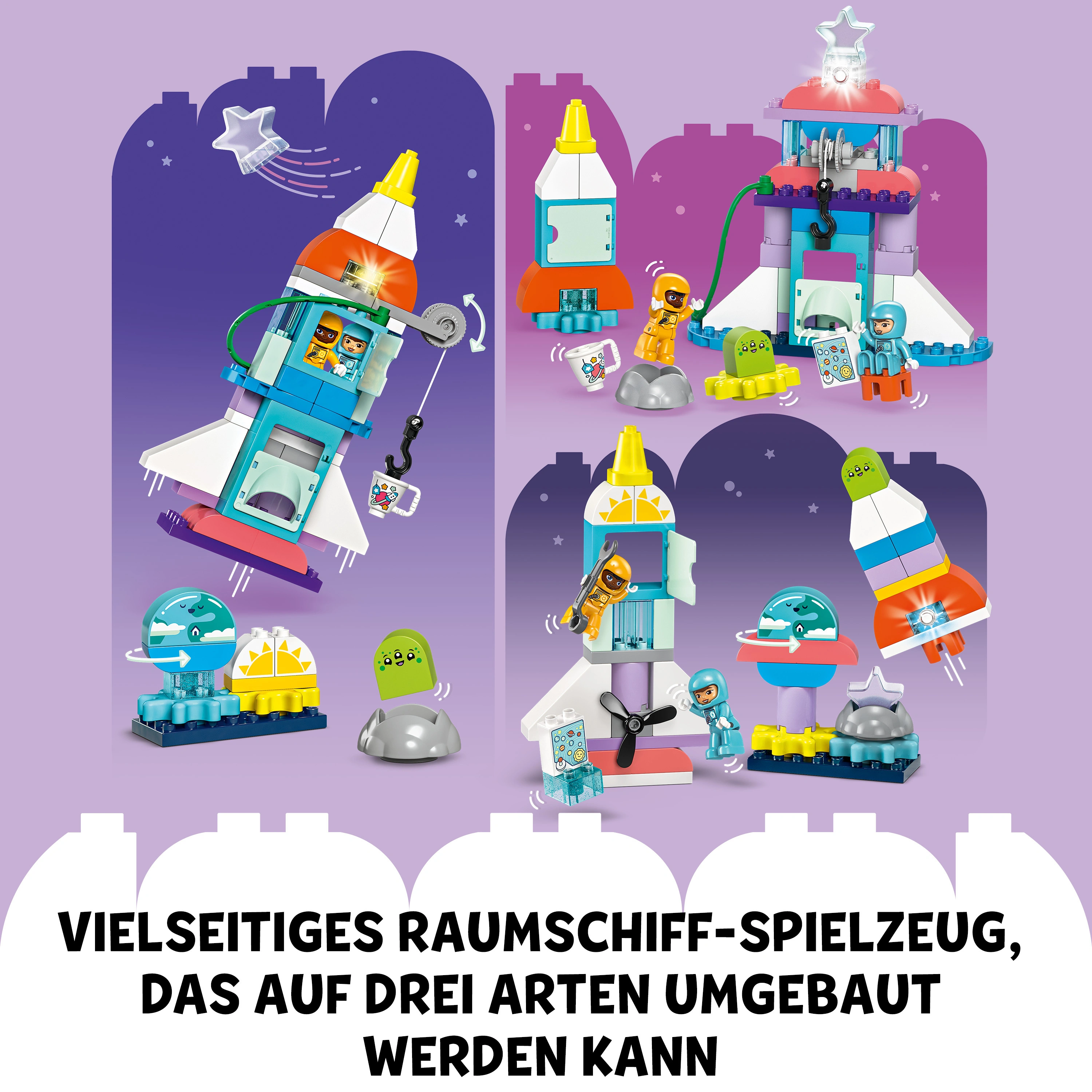 LEGO® DUPLO® 10422 3-IN1-SPACESHUTTLE FÜR VIELE ABENTEUER