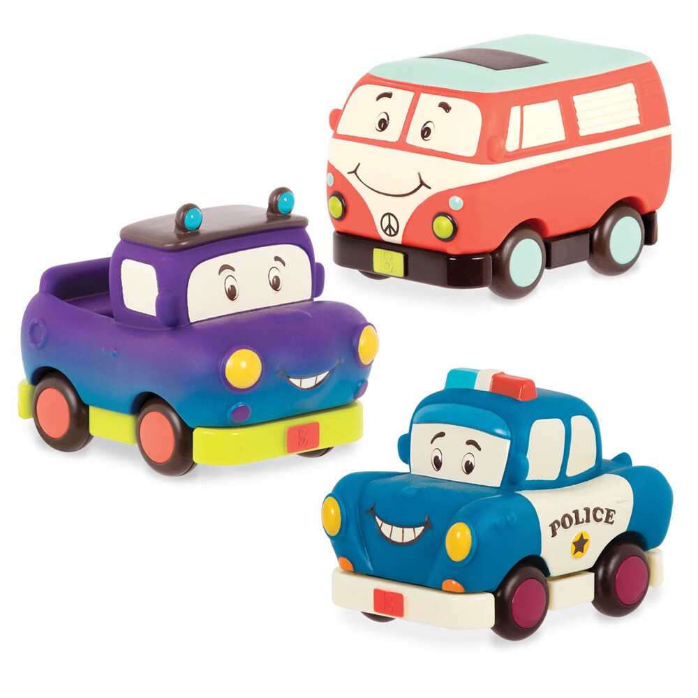 B.TOYS B. Mini Wheee-ls Aufziehbare Fahrzeuge Set 2