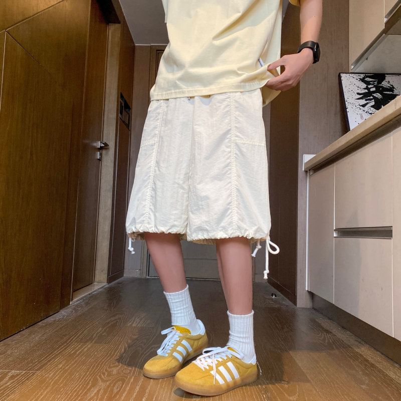 Breeson - Capri-broek met trekkoord en wijde pijpen