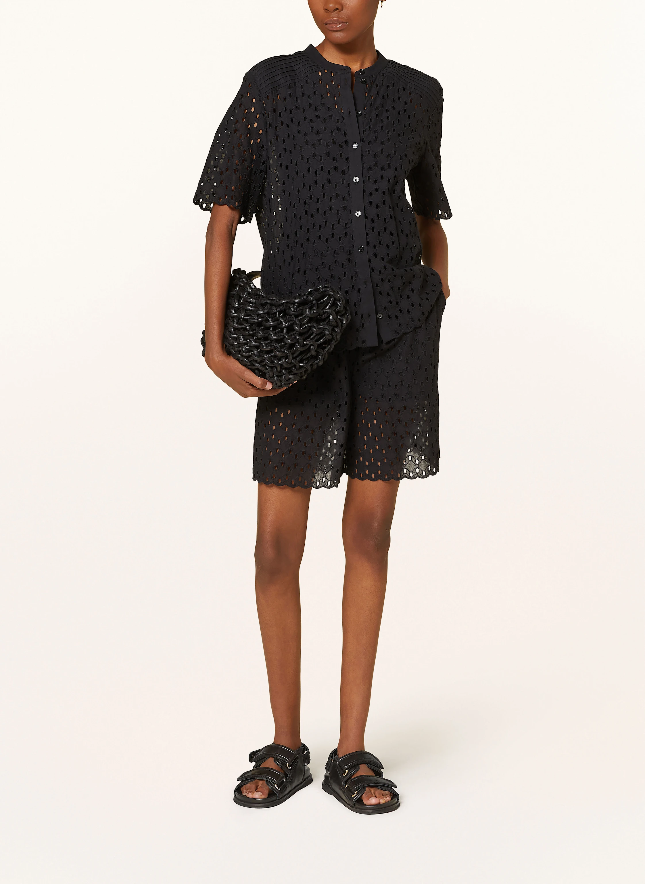 PATRIZIA PEPE Bluse aus Lochspitze