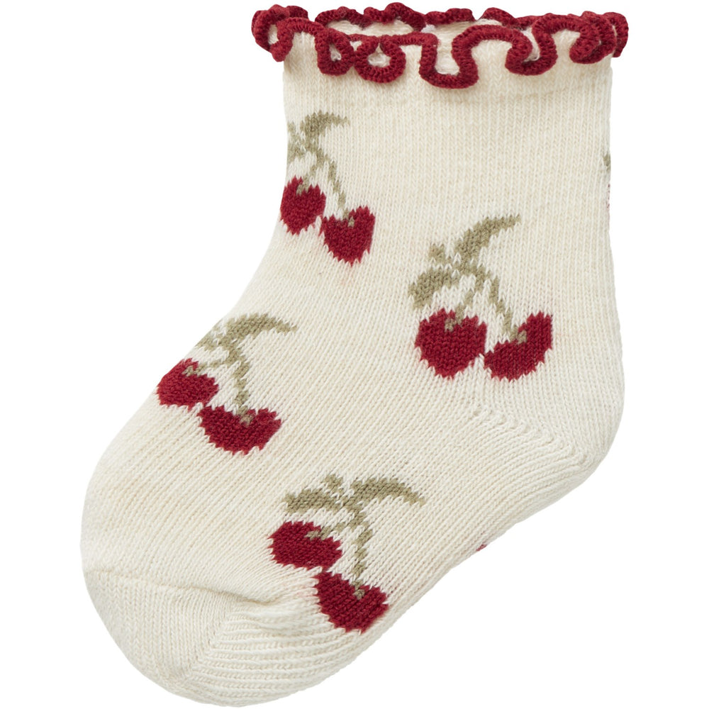 Køb Lil'Atelier Turtledove Cherry Darlene Strømper