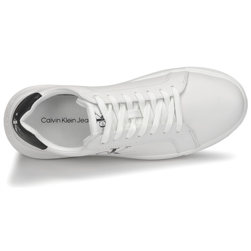 Calvin Klein Jeans - CHUNKY CUPSOLE MONO LTH - Blanc / Noir